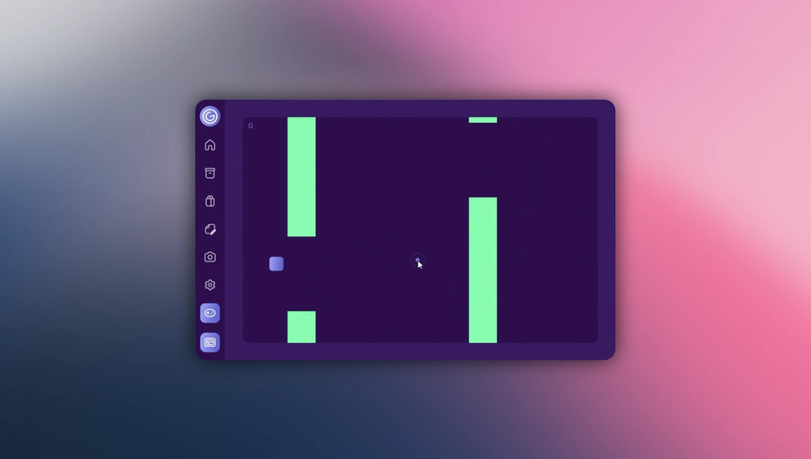 GlideClient bird minigame